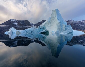 Evening Glow: A Greenland Expedition Fine Art Print, Artist Signed | Iceberg Polar Photography