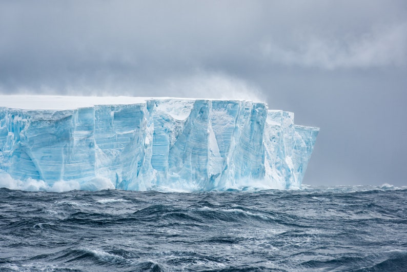 Adrift: An Antarctica Expedition Fine Art Print, Artist Signed Iceberg Polar Photography image 1