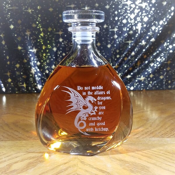 Dragon Decanter Etsy