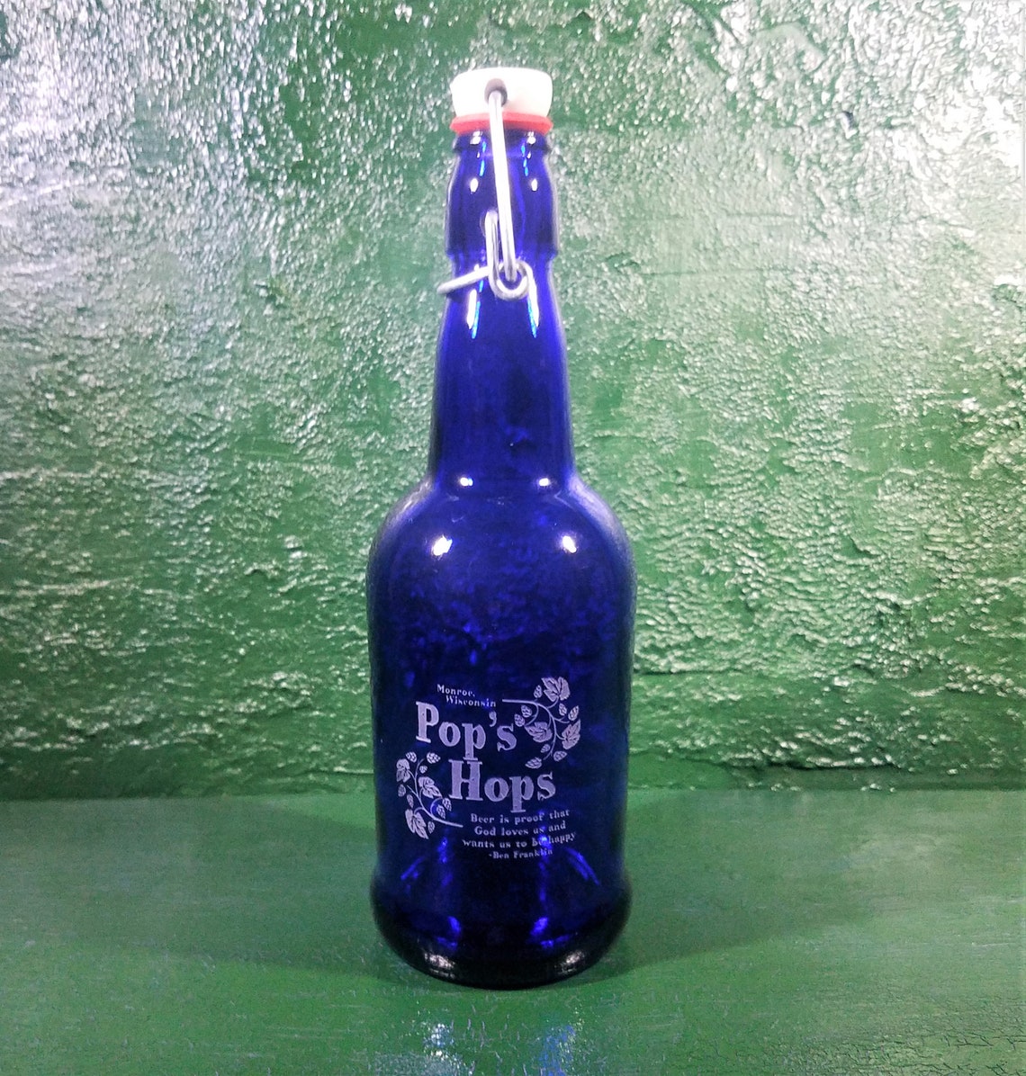 Custom Blue Beer Bottle 16 Ounces Comes With EZ Cap Etsy Sweden