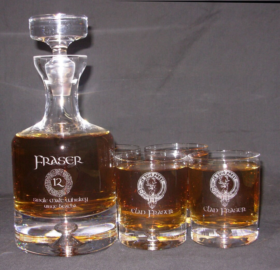 Engraved Whiskey Decanter Set, Personalized Whiskey Decanter Set ...