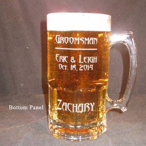 Personalized Engraved Super Beer Mug custom 1 liter