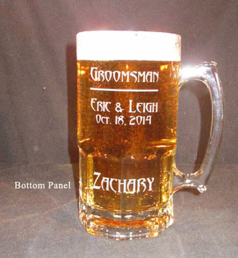 Personalized Engraved Super Beer Mug custom 1 liter