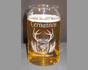 Glass Beer Can, Engraved Glass Beer Can, Personalized Beer Can, Custom Beer Glass, Engraved Beer Glass, Beer Glasses, Handmade, Custom Logo