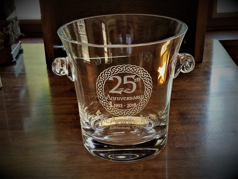 Custom Ice Bucket Crystal Ice Bucket Personalized Bucket Etsy
