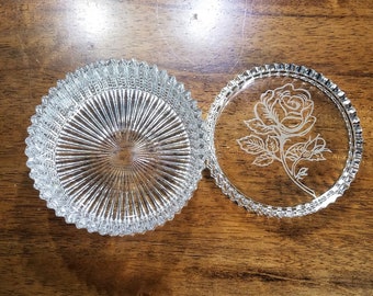 Personalized Glass Trinket Box, Engraved Keepsake Box, Bridesmaid Gift