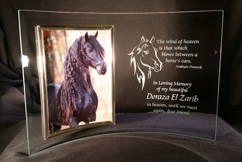 Horse Memorial Frame Pet Personalized Image 0