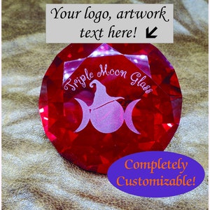 Personalized Engraved Crystal Clear Diamond Paperweight, Optic Crystal Diamond, Gift for Weddings, Executive Gift, Appreciation Awards