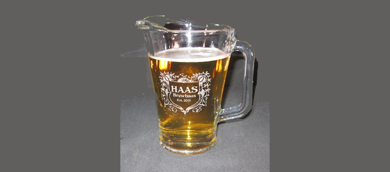 Personalized Engraved Beer Pitcher