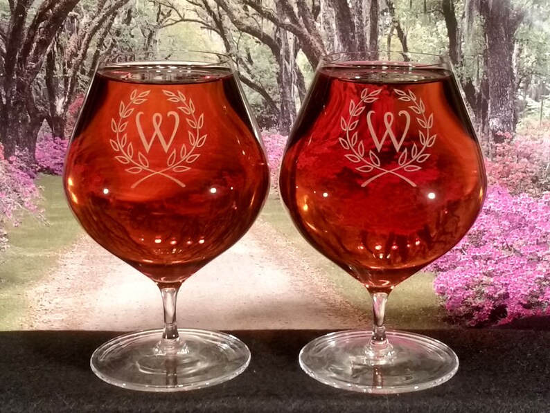 Crystal Brandy Snifter Set of 4 Crystal Cognac Balloon Etsy