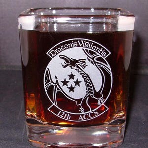 Engraved Whiskey Tumbler, Engraved Whiskey Glass, Personalized Rocks Glass, Engraved Square Whiskey Glass, Custom Whiskey Glass, Prism Rocks