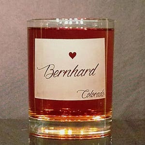 Colorado Whiskey Glass Personalized with your name choice and a heart over your city, deeply sandblasted, home state gift, handmade