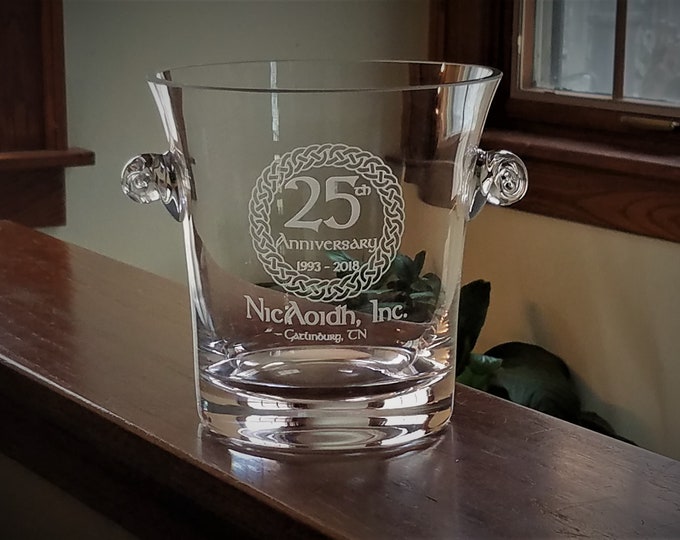 Custom Ice Bucket Crystal Ice Bucket Personalized Bucket Etsy