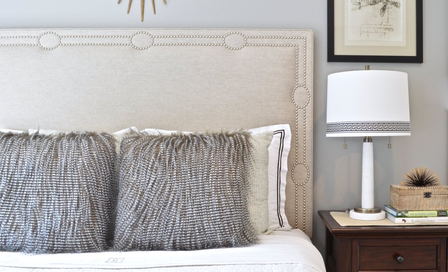 Upholstered Headboard King Queen Full Twin Size Oxford Etsy