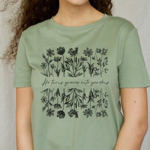 Graves into Gardens, Christian PNG, Christian Graphic, Christian Sublimation File, Commercial T-shirt Design File, Flower T-shirt Design/PNG