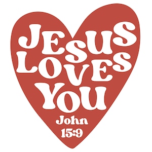 Jesus Loves You- Christian PNG Sublimation/Sticker