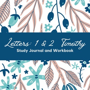 1 and 2 Timothy Bible Study Journal