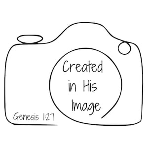 Created in His Image- Christian PNG Sublimation/Stickers