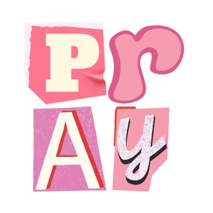 Pray- Christian PNG for Sublimation