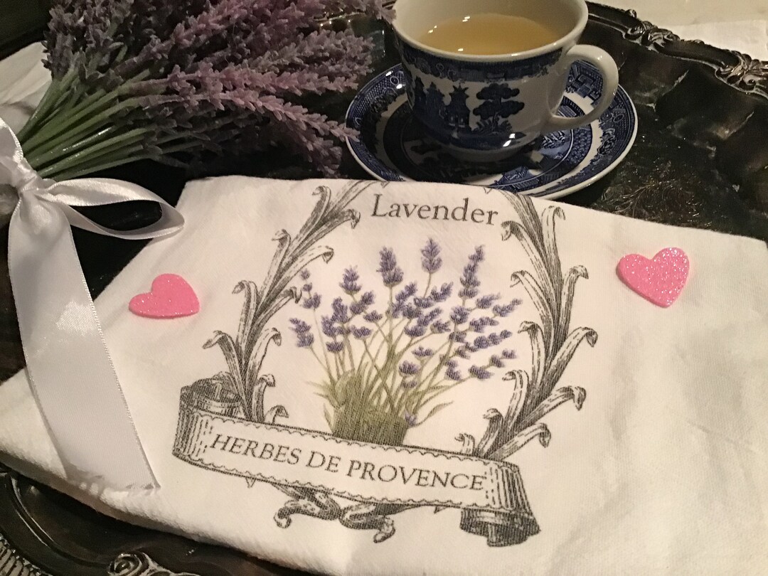 Lavender Herbes De Provence Kitchen Towel TEA Towel FRENCH Etsy
