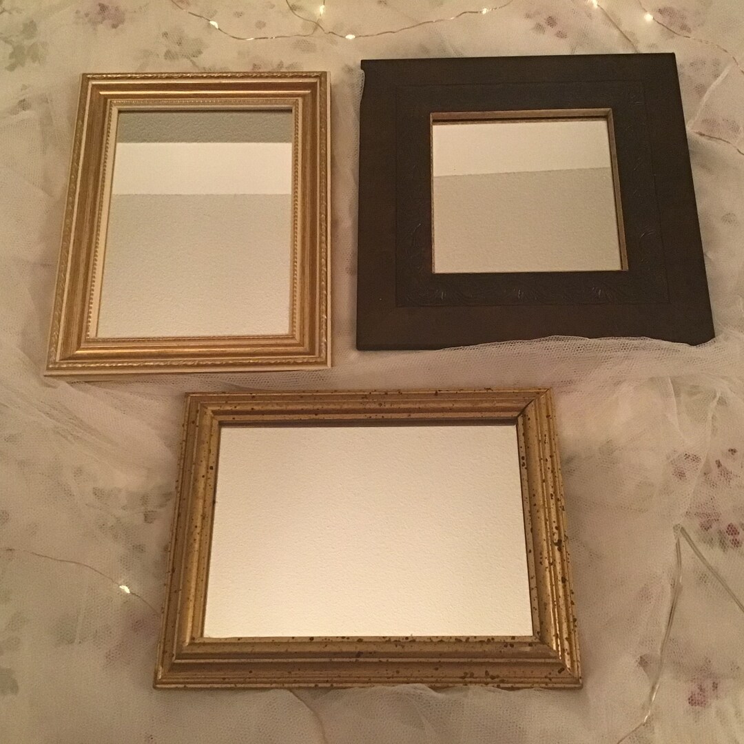Lot of THREE Vintage ACCENT Wall Mirrors Etsy