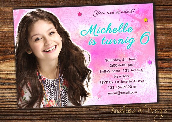 Soy Luna Invitation Soy Luna Birthday Invitation Disney Soy Etsy