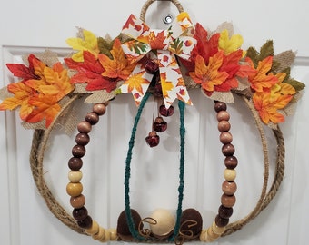 Holiday Door Decoration / Thanksgiving Door Wreath