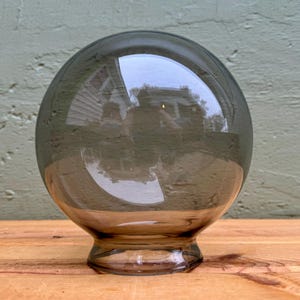 Round Glass Replacement Globe — Vintage Metallic Bronze Shade — Ceiling Light Fixture Cover