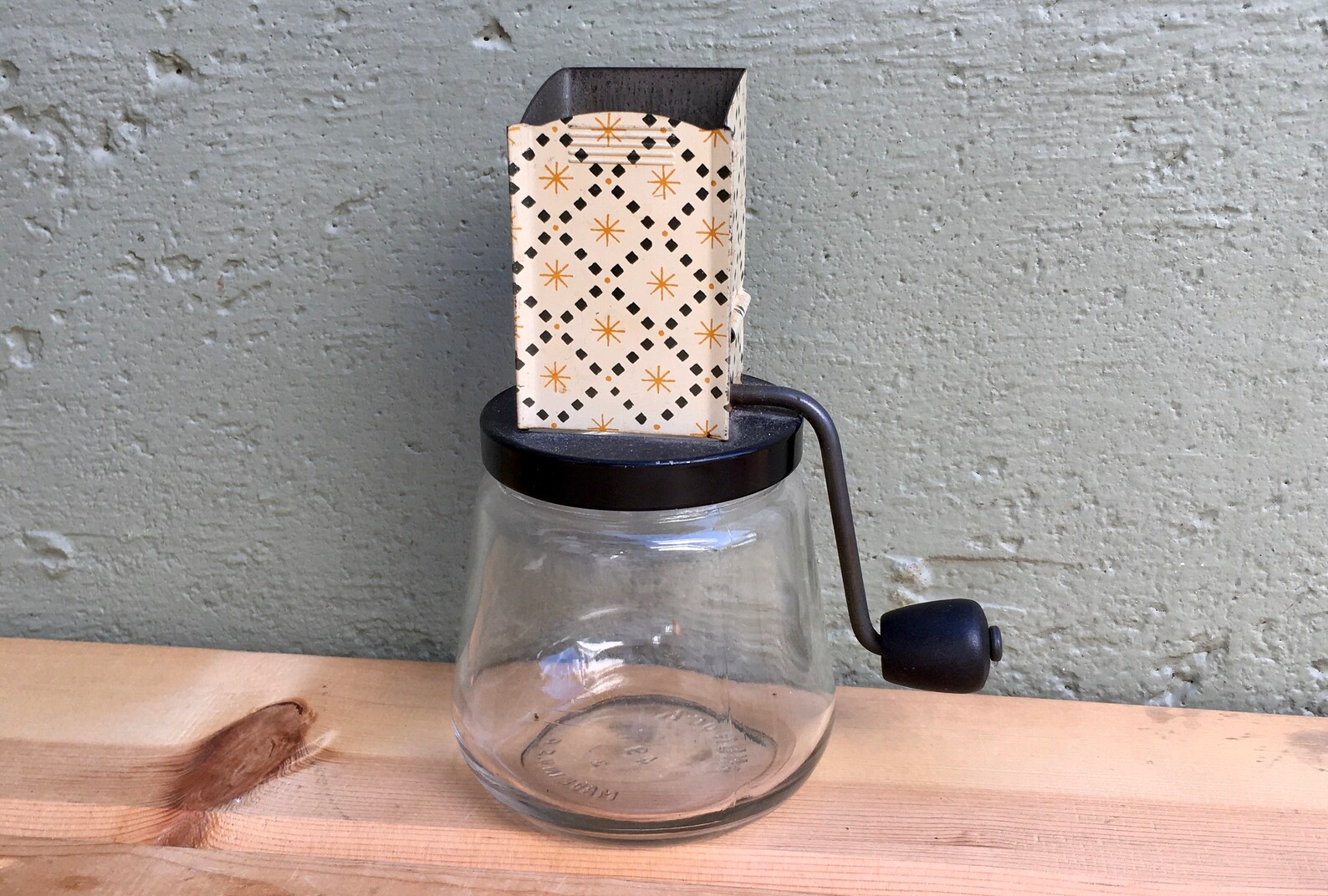 Antique Androck Metal Food Grater With Glass Jar Retro Country Etsy