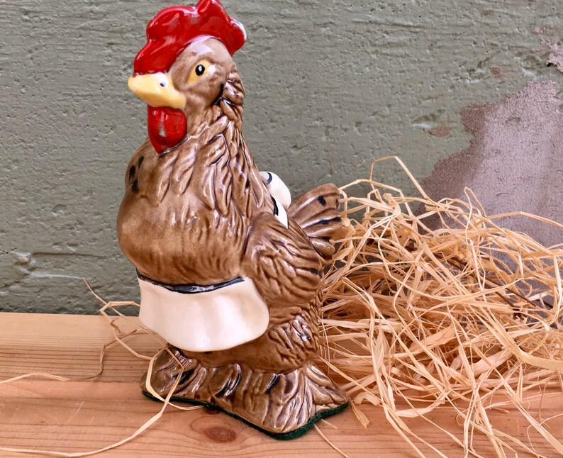 Antique Ceramic Chicken/hen Figurine French Country - Etsy