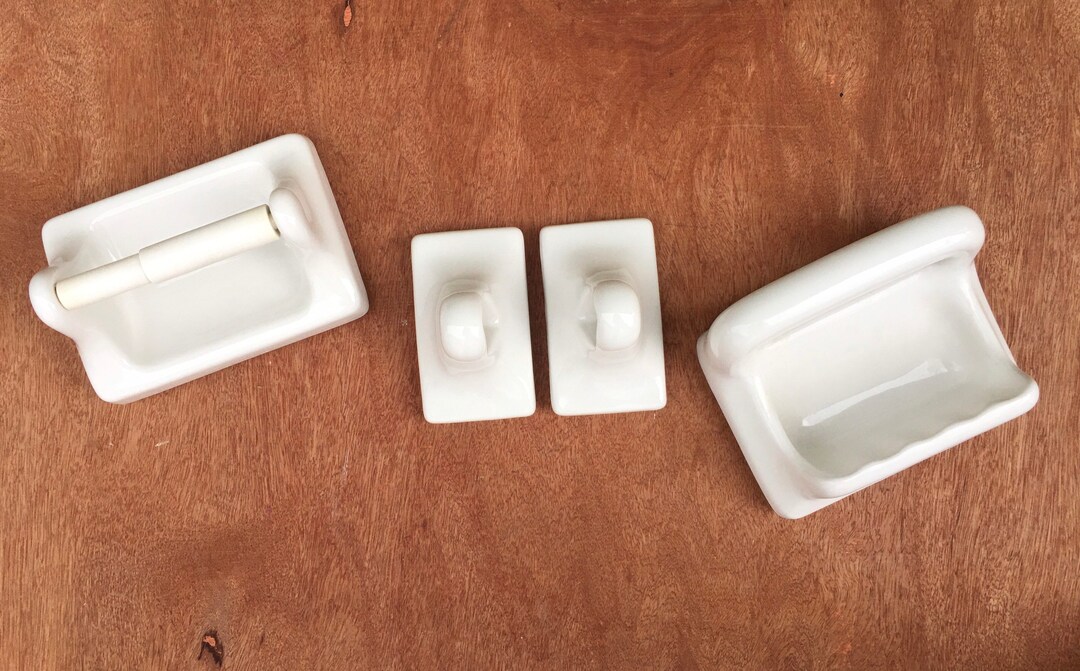 Ceramic Soap Dish Vintage Porcelain Bathroom Accessories Etsy