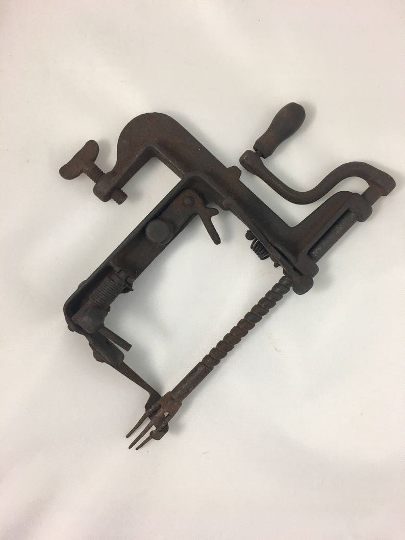 Antique Cast Iron Apple Peeler Corer Rustic Vintage Farmhouse Etsy