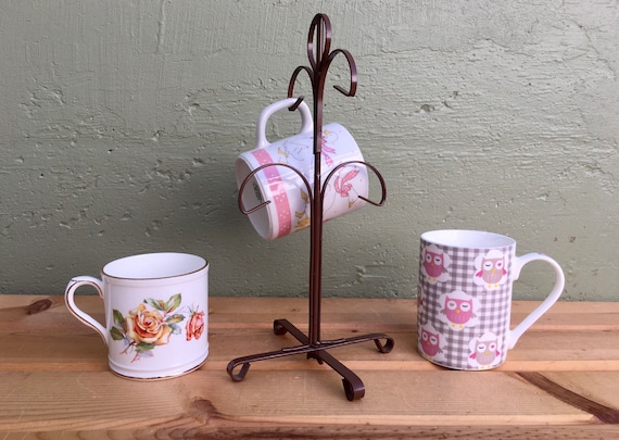 Vintage coffee online mug tree