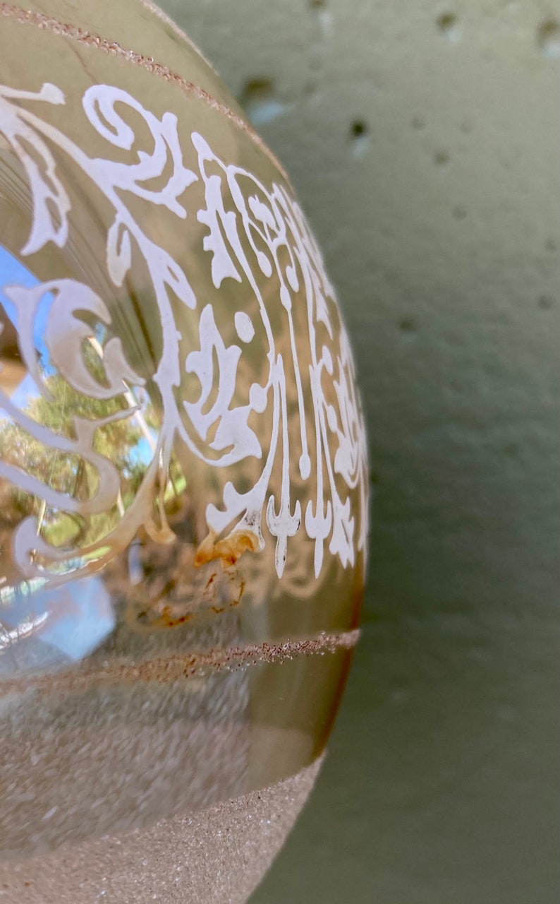 Vintage Clear Round Glass Replacement Globe Mid Century Etsy