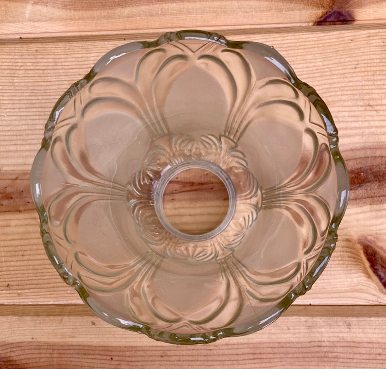 Vintage Clear and Frosted Glass Replacement Globe With Etsy