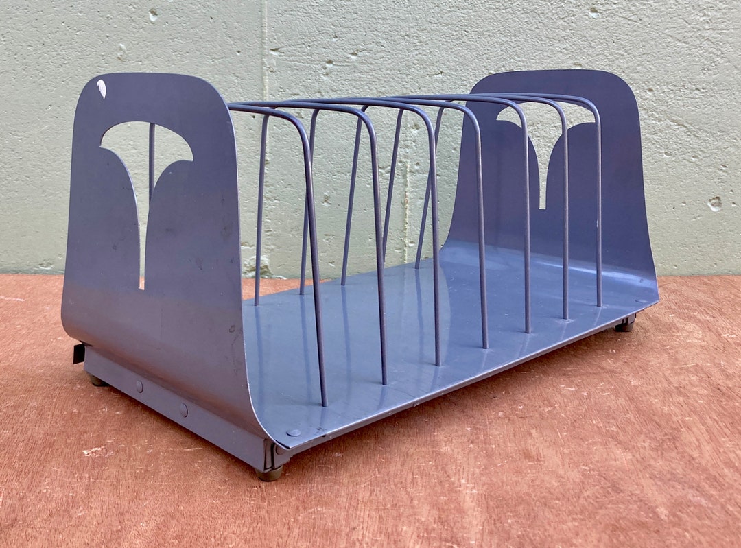 Record Album Holder/sorter Vintage Metal Wire Rack Mid Etsy
