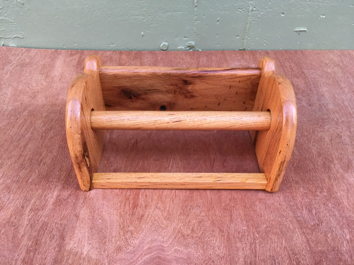 FREE US SHIPPING Handcrafted Solid Oak Kitchen Shelf Paper Etsy