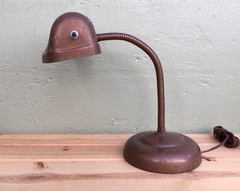 Vintage Gooseneck Desk Lamp – Steampunk Piano Light, Adjustable