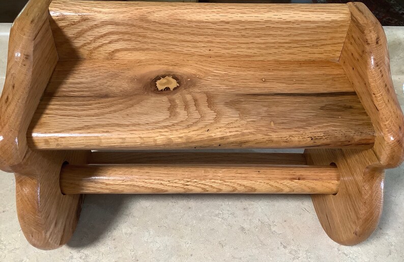 FREE US SHIPPING Handcrafted Solid Oak Kitchen Shelf Paper Etsy