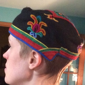 Tibetan Embroidered Cap Hat or Brocade Fancy Hat. 7 to choose from XS to L