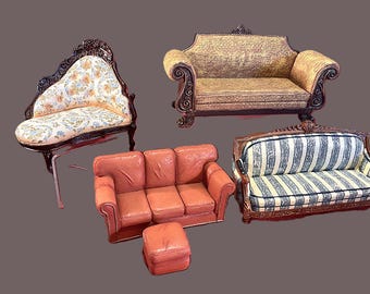 modern or Victorian sofa couch resin New Vintage