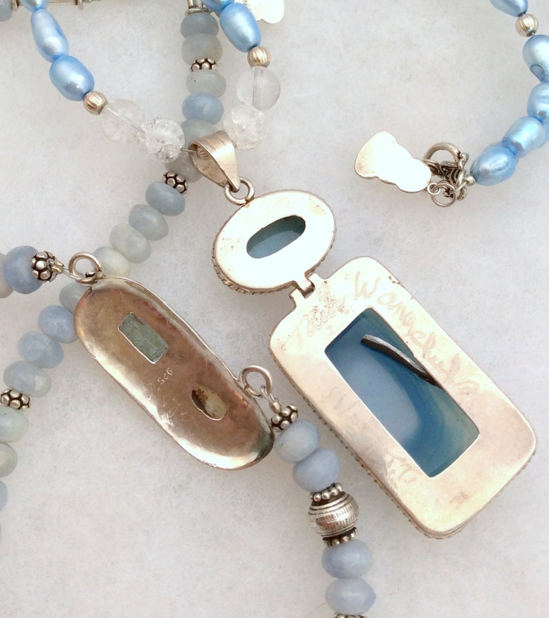 Free Us Ship Sterling Silver Blue Pearl Tiny Buddha Amulet 18 Carved Aquamarine Opal Or 27 Blue Onyx Pendant Necklace Jewelry Necklaces Madeinhisimagecs Com