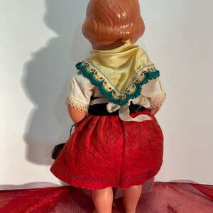 Vintage 1940s Diese Puppe Bekleidung Celluloid German Girl Doll 10" with tag, free Shipping bild 3