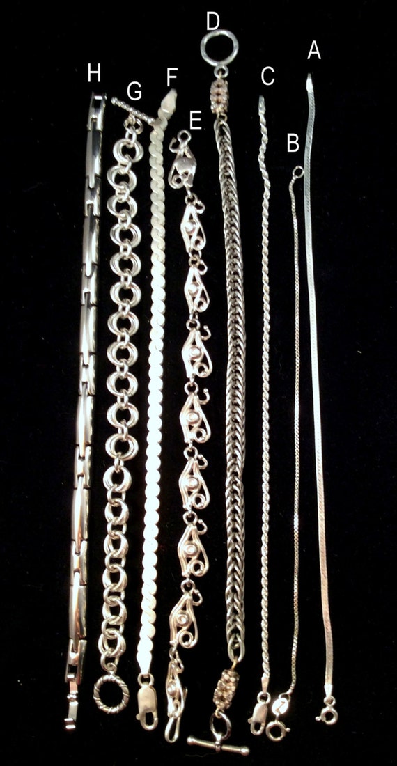 Vintage Sterling Silver Chain Bracelet. Horus Eye, Heavy to Vintage Sterling Silver Chain Bracelet. Horus Eye, Heavy to