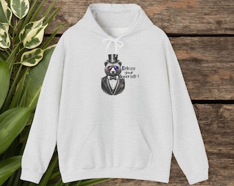 Motivation Hoodie - Bear Hoodie - Funny Bear  sweatshirt motivation print