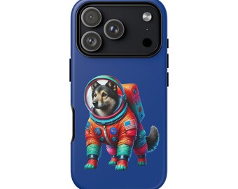 Etui na iPhone'a z kosmicznym psem - etui na telefon z astronautą i psem - etui na telefon z Galaxy Dog
