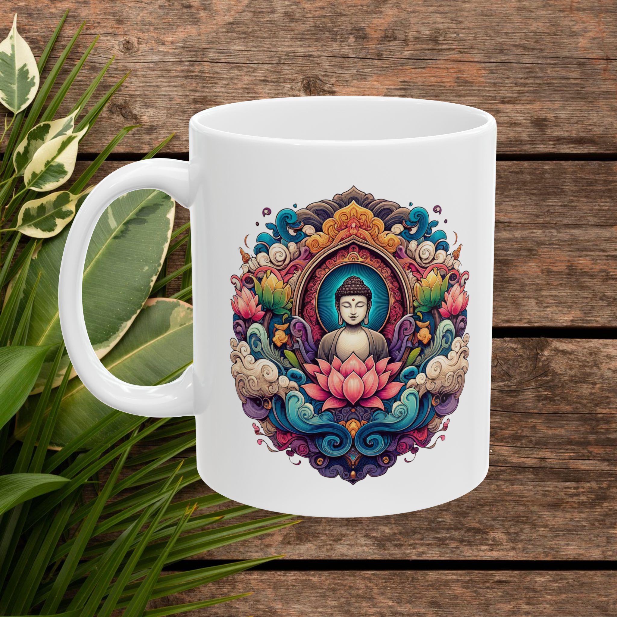 Yoga Vibes Mug - Zen Cup - Meditation Coffee Mug Buddha Print - Etsy