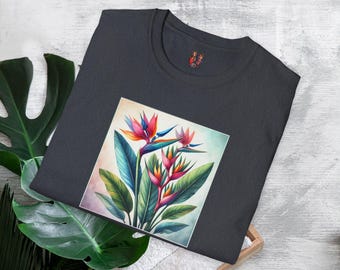 Modern Flower tshirt - Floral Bouquet Graphic - Stylish Nature Bloom Tee