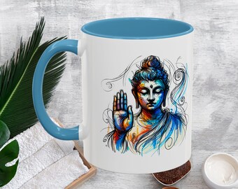 Mindfulness Mug - Yoga Life Mug - Boho Buddha android case Meditation Cup