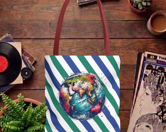 Planet Tote bag - Space handbag - Astronomy tote bag space print